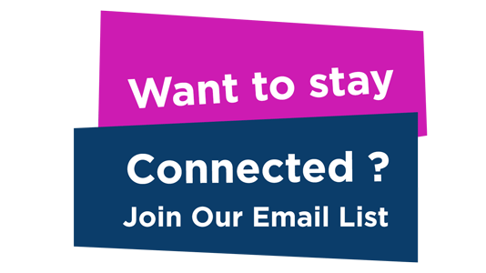 Want to say connected? Join our email list.